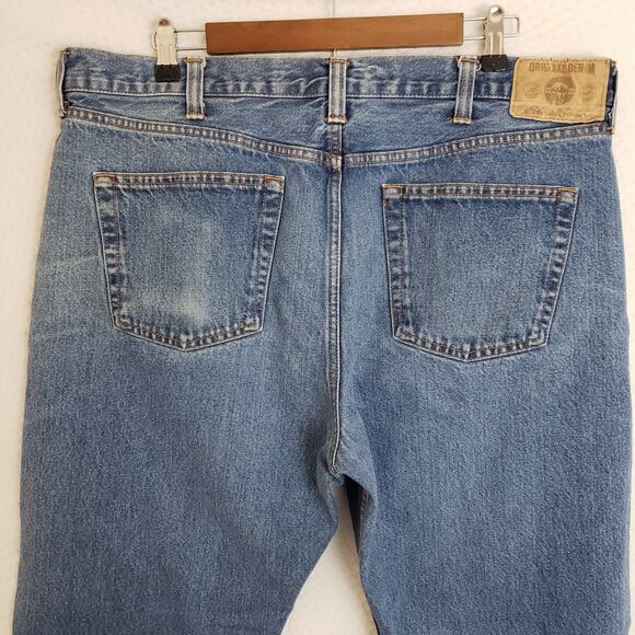 Eddie Bauer Straight Classic Fit Blue Jeans Mens Sz 40Tx36 (39 X‎ 34.5 Actual) - Picture 3 of 15